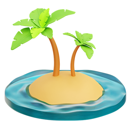 Palm Island  3D Icon