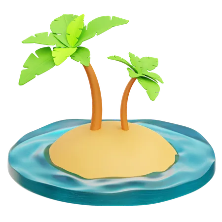 Palm Island  3D Icon