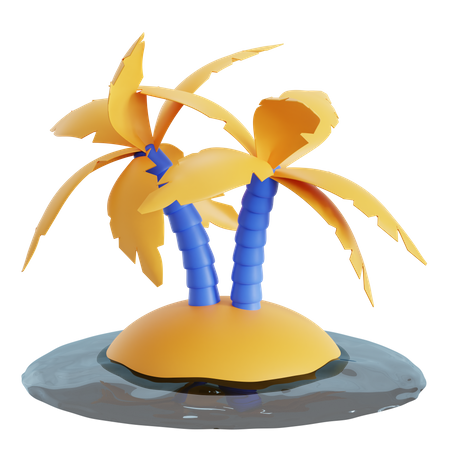 Palm Island  3D Icon