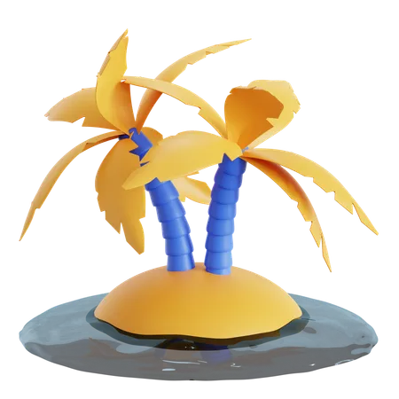 Palm Island  3D Icon