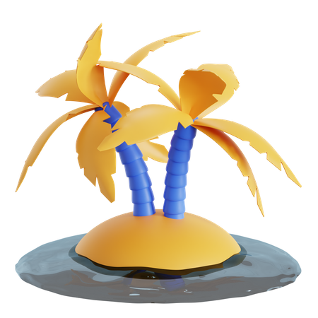 Palm Island 3D Icon