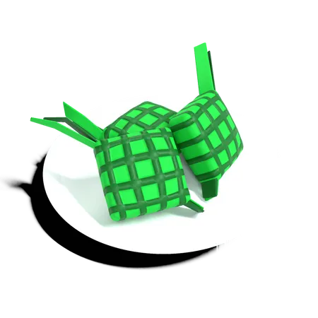 Palm Leaf Pouch  3D Illustration