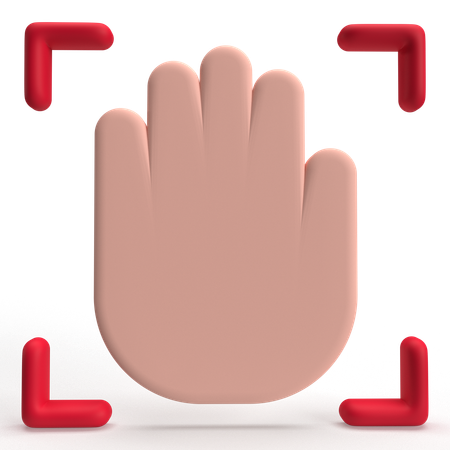 Palm Scan  3D Icon