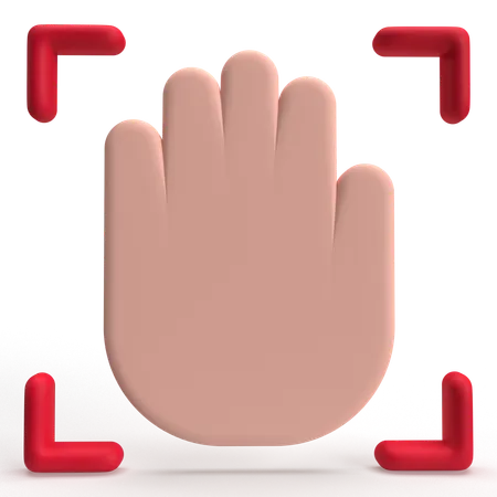 Palm Scan  3D Icon