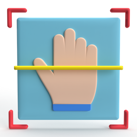 Palm Scanner  3D Icon