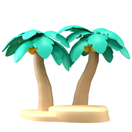 Illustration Of A Palm Tree For A Ramadan Event 3D Icon
