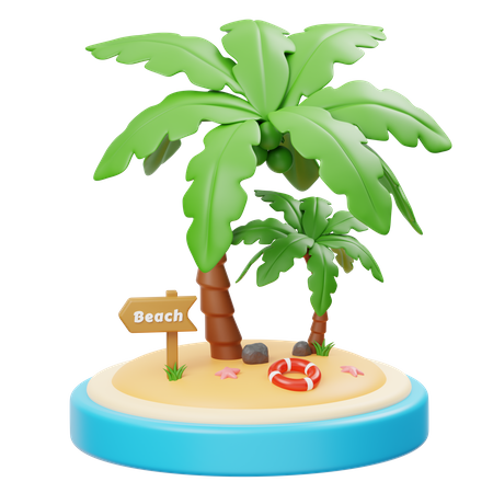 Palm Tree  3D Icon