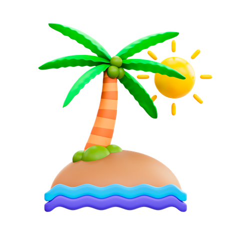 Palm Tree  3D Illustration