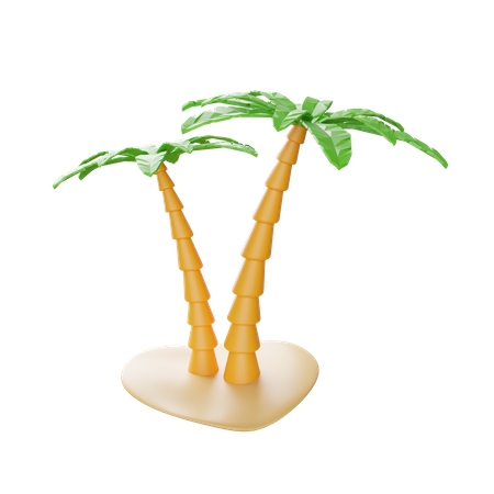 Palm Tree  3D Illustration