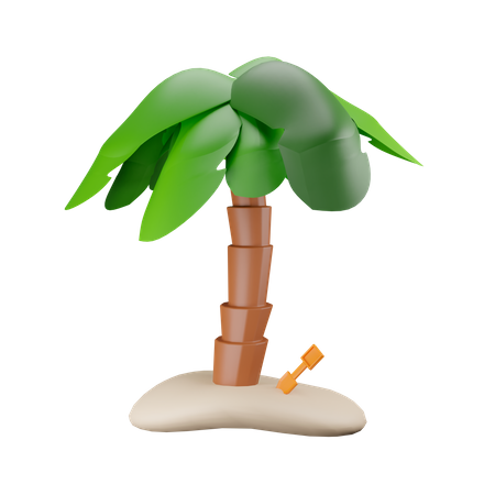 Palm Tree 3D Illustration