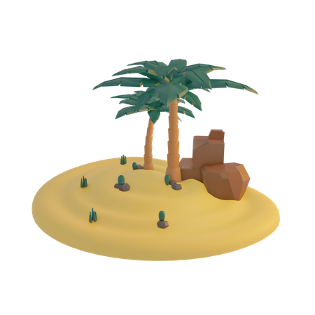 Palm Tree 3D Illustration