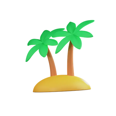 Palm Tree  3D Illustration