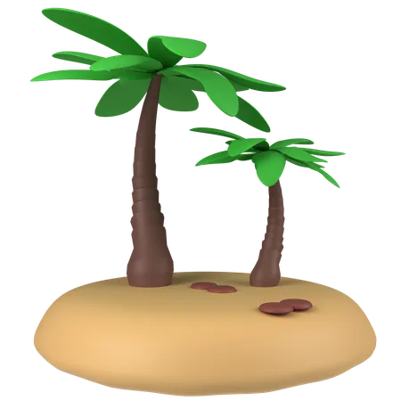 Palm Trees  3D Icon