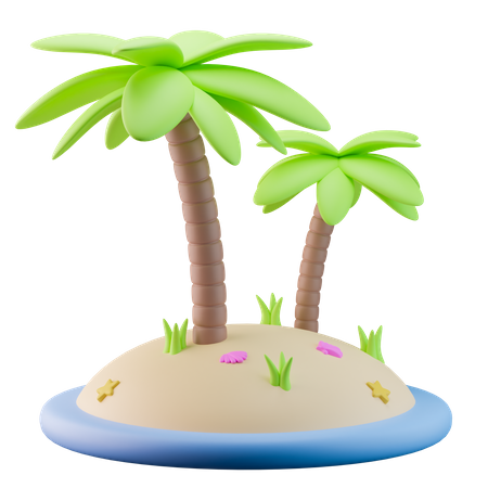 Palm Trees  3D Icon