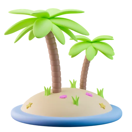 Palm Trees  3D Icon