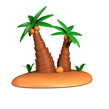 Palm Trees  3D Icon