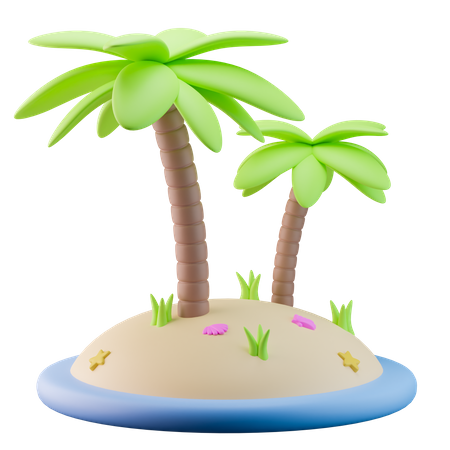 Palm Trees  3D Icon