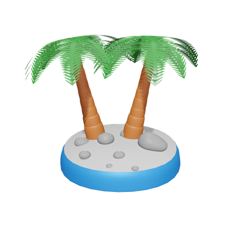 Palm Trees  3D Icon