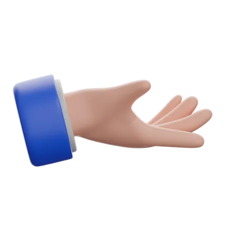 Palm Up Hand  3D Icon