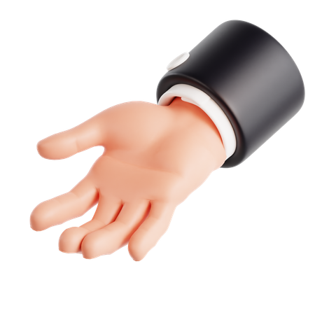 Palm Up Hand Gesture  3D Icon