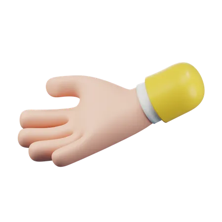Palm Up Hand Gesture Emoji  3D Icon
