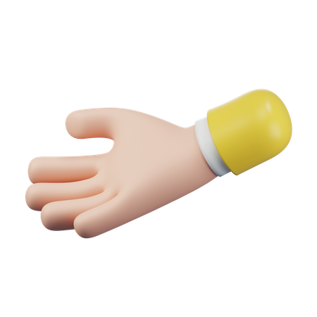 Palm Up Hand Gesture Emoji  3D Icon