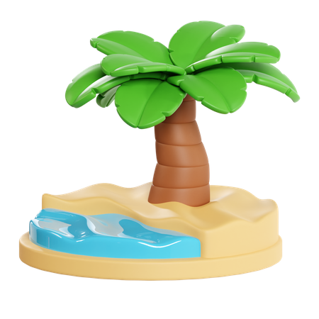 Palme  3D Icon