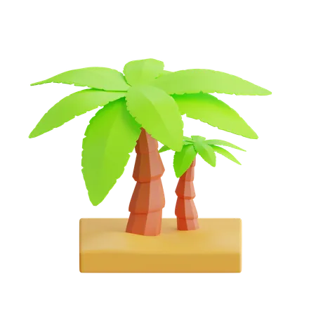 Palmera  3D Icon