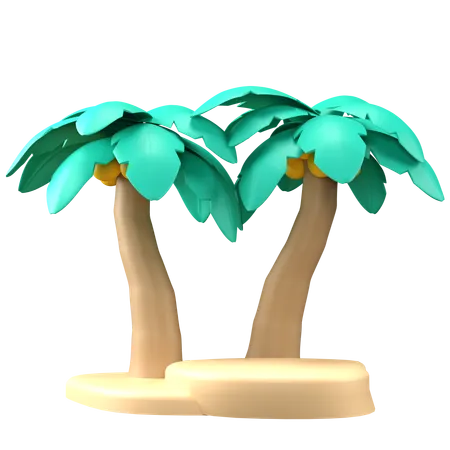 Palmera  3D Icon