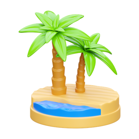 Palmera  3D Icon