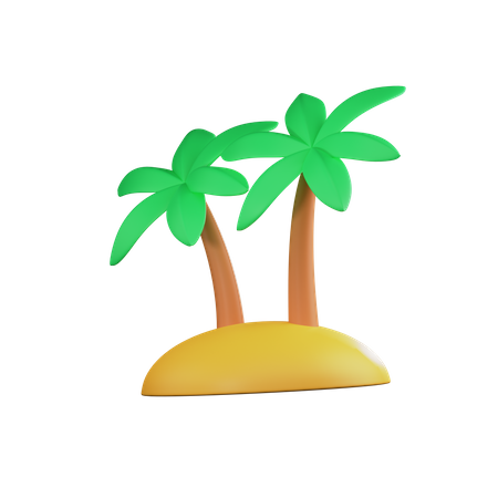 Palmera  3D Illustration