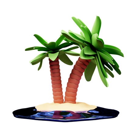 Palmera  3D Icon