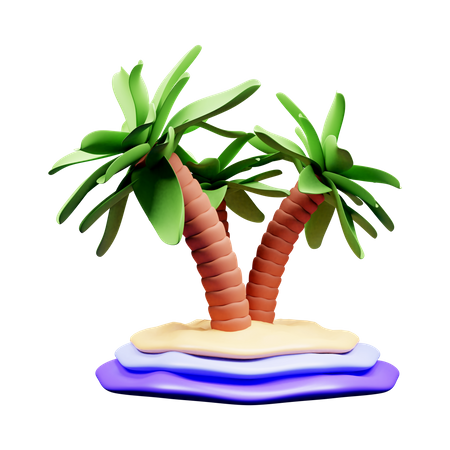 Palmera  3D Icon