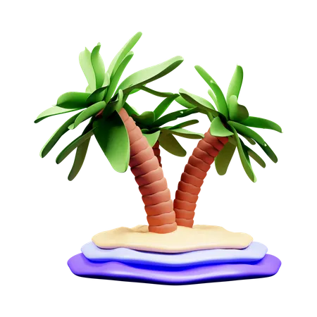 Palmera  3D Icon