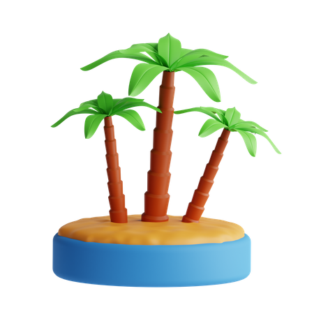 Palmera  3D Icon