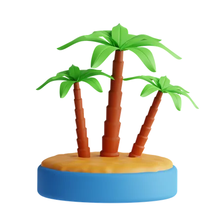 Palmera  3D Icon