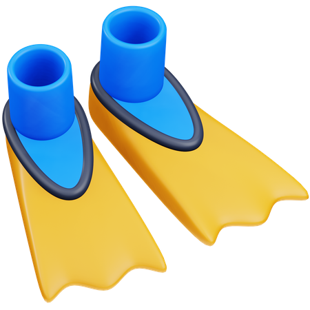 Palmes de natation  3D Icon