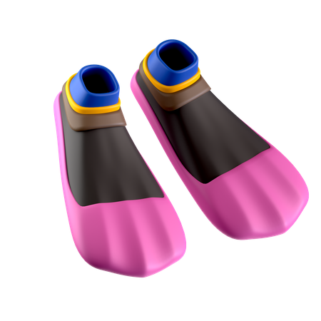 Palmes de natation  3D Icon