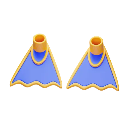 Palmes de plongée  3D Icon