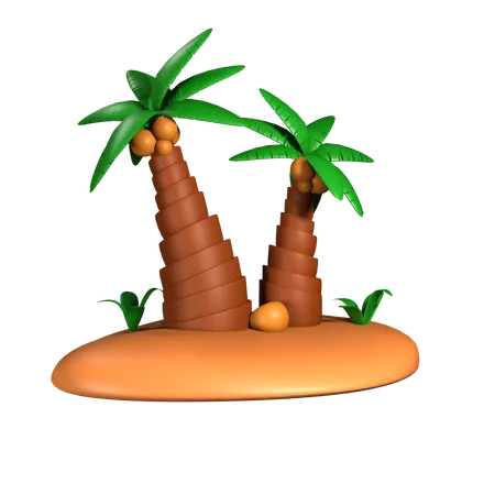 Palmiers  3D Icon