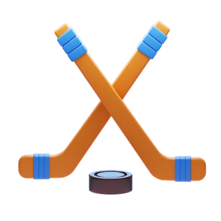 Palo de hockey  3D Icon