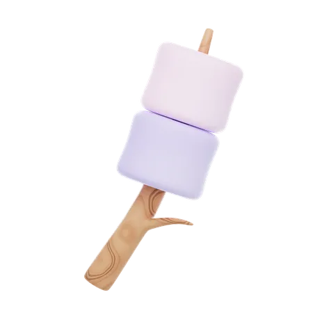 Palito de malvavisco  3D Icon