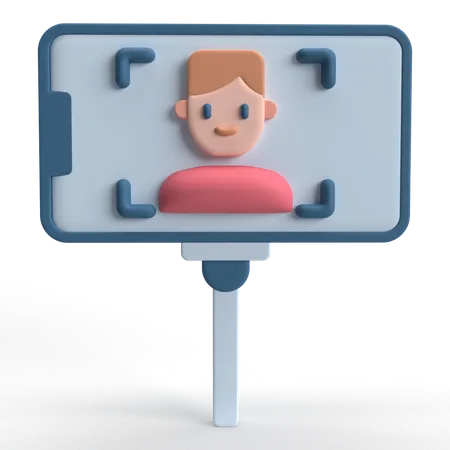 Palo para selfies  3D Icon