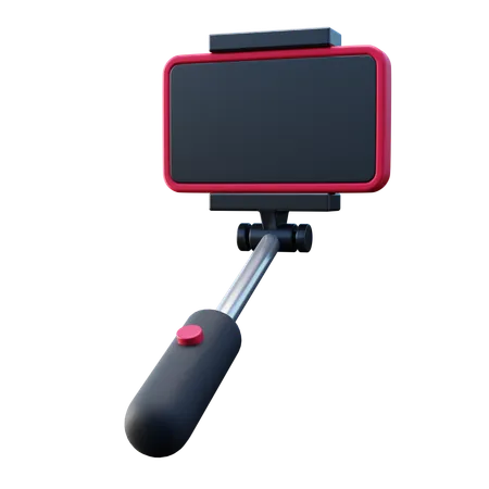 Palo selfie móvil  3D Icon