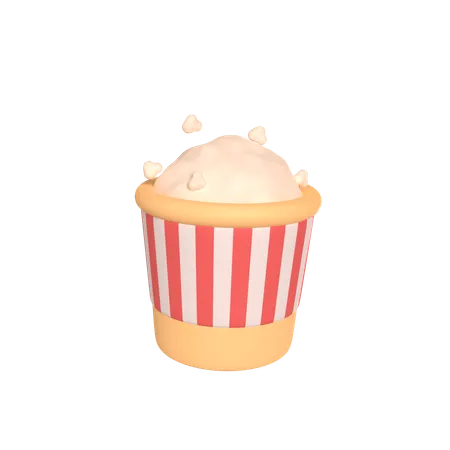 Palomitas  3D Icon