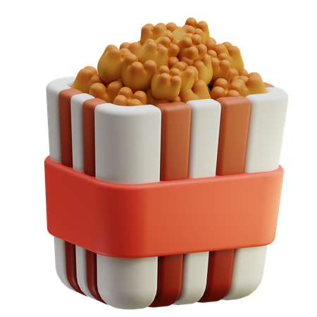 Palomitas  3D Icon