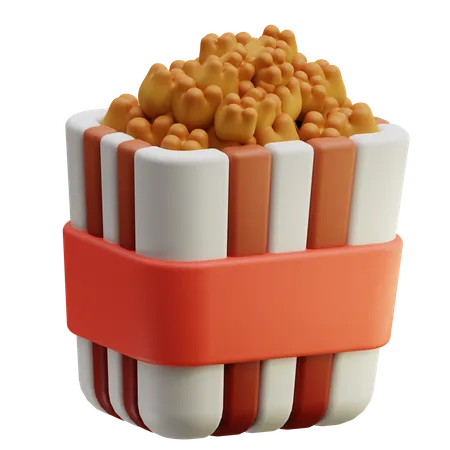 Palomitas  3D Icon