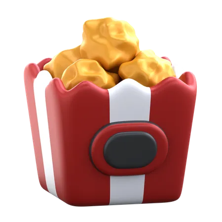 Palomitas  3D Icon