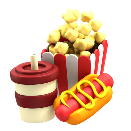 Palomitas  3D Icon