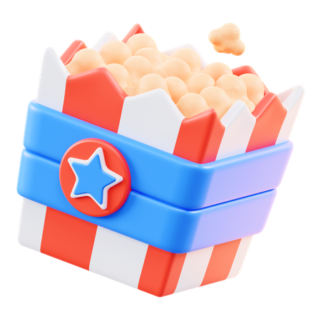 Palomitas  3D Icon